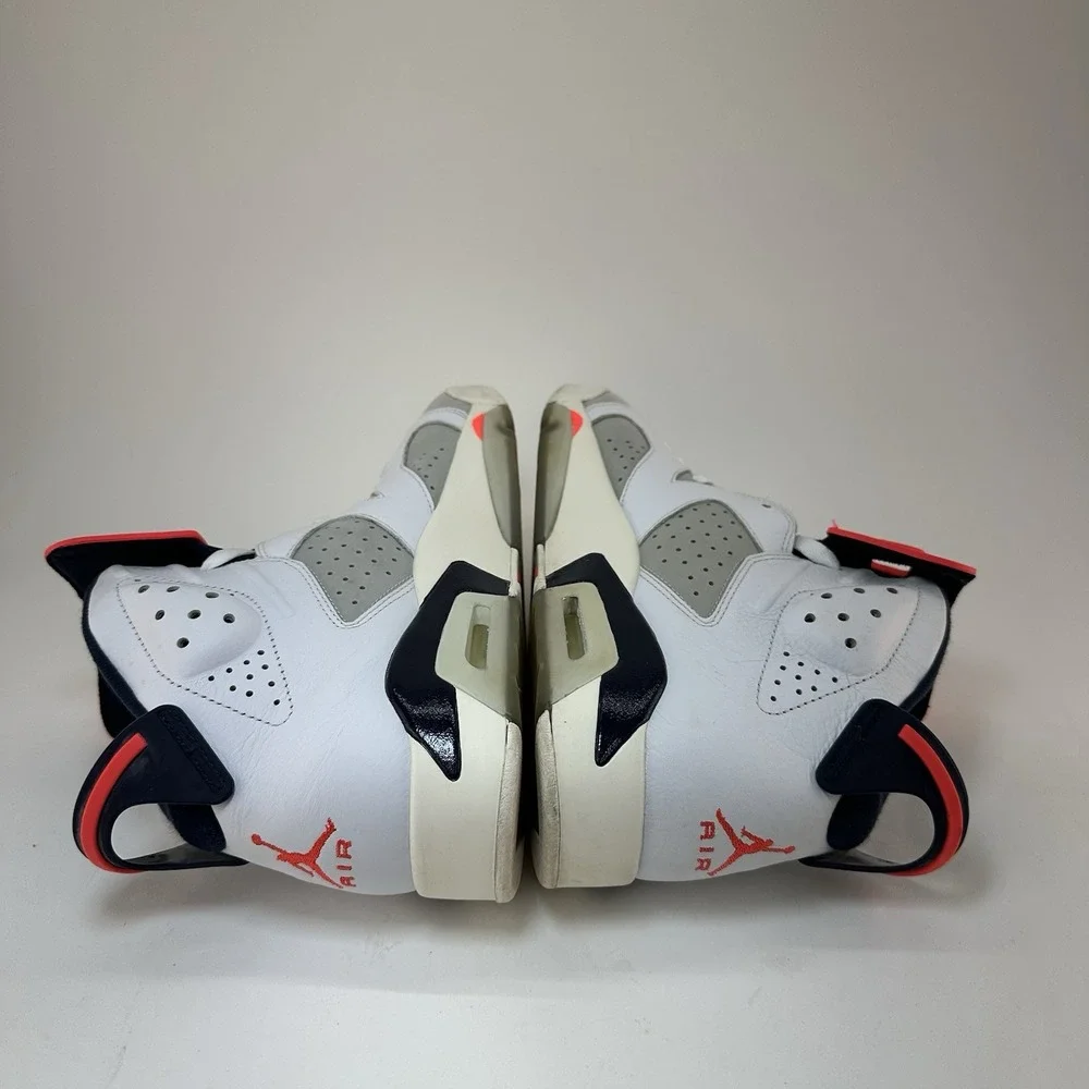 Nike Air Jordan 6 Retro Infrared White Grey 2018 Size 10 384664-104